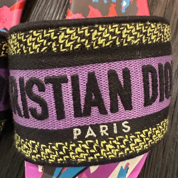 Christian Dior Multicolor Slides - Picture 3 of 3